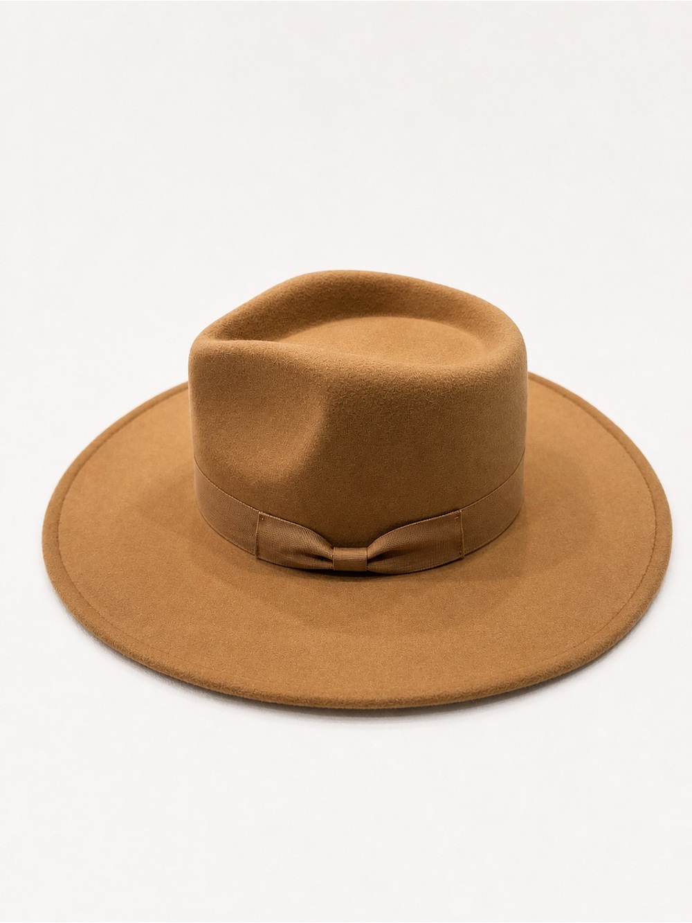 Lack of Color Caramel Rancher Classic Wide-Brim Felt Fedora Hat - Camel